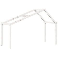 vidaXL Kids' Bed Roof White 213x95.5x144.5 cm Solid Wood Pine 2