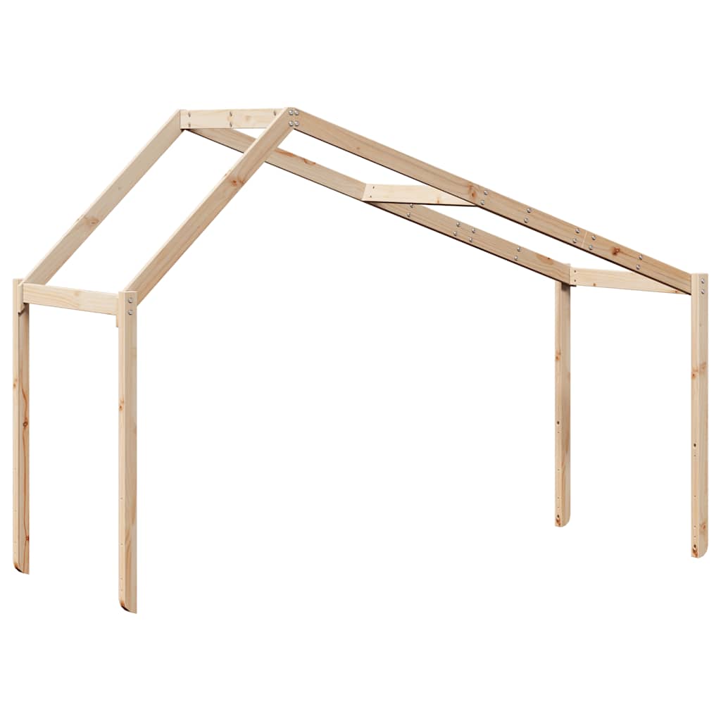 vidaXL Kids' Bed Roof 203x95.5x142 cm Solid Wood Pine 6