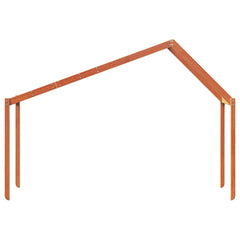 Kids' Bed Roof 203x95,5x142 cm Solid Wood Pine Width 203 cm Wax brown 80.5 cm