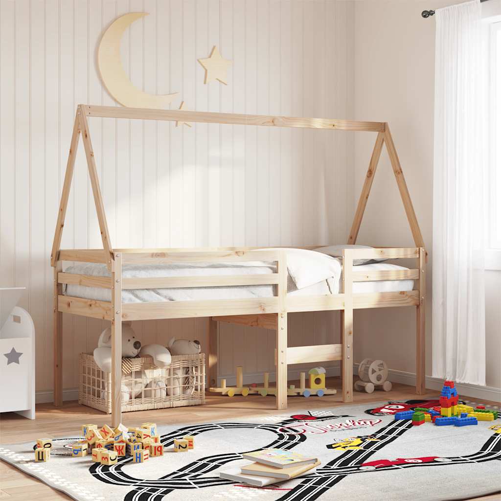 vidaXL Kids' Bed Roof 209x85.5x88 cm Solid Wood Pine 1