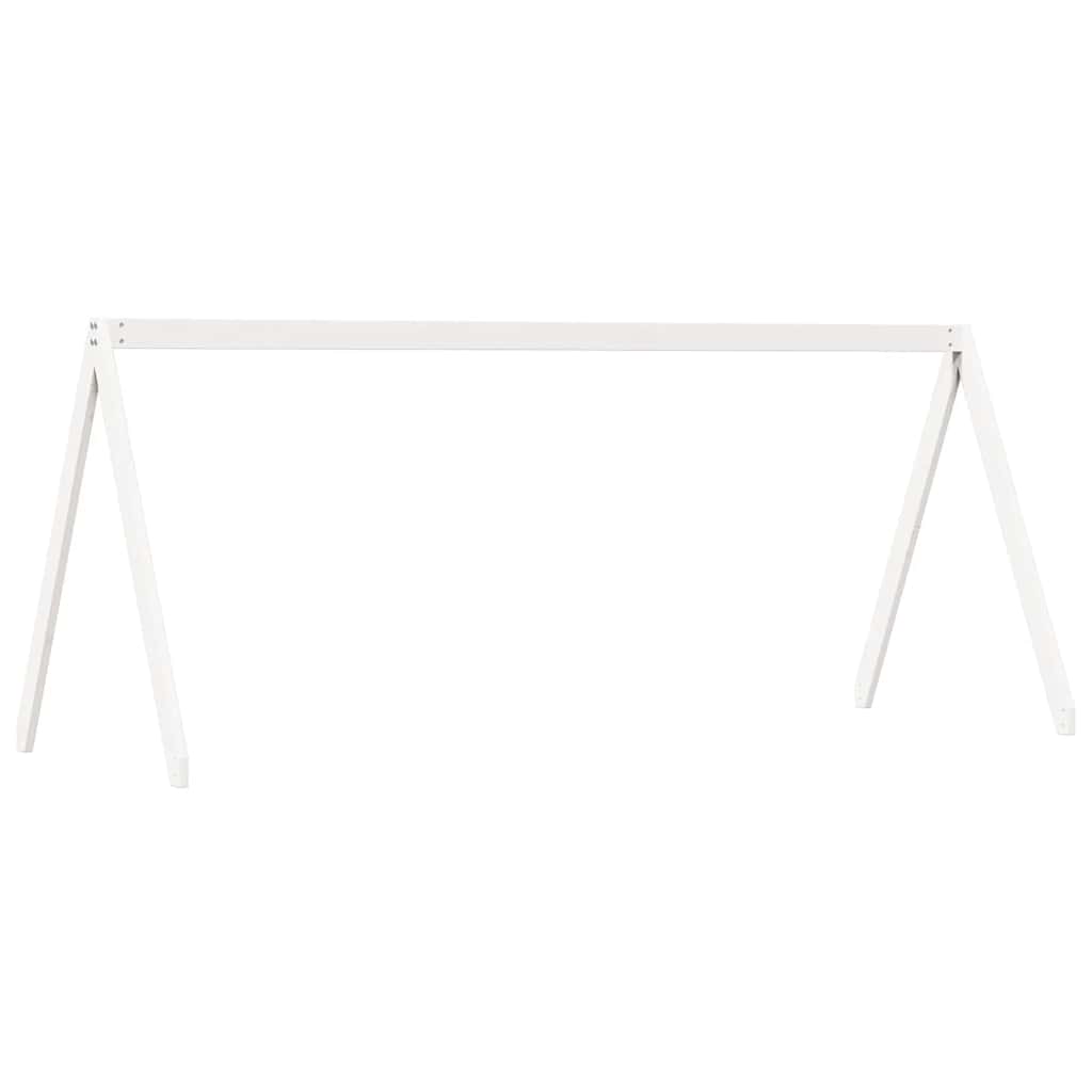 vidaXL Kids' Bed Roof White 209x85.5x88 cm Solid Wood Pine 2