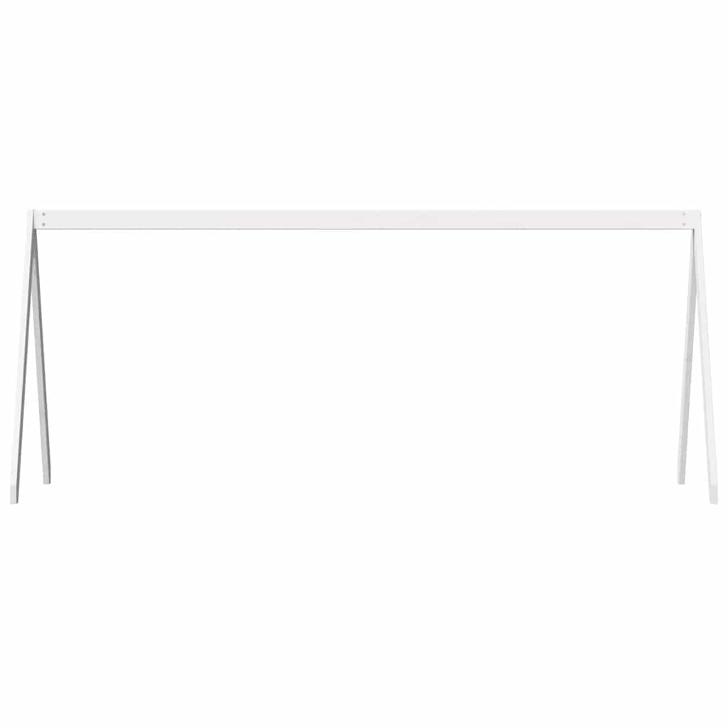 vidaXL Kids' Bed Roof White 209x85.5x88 cm Solid Wood Pine 4