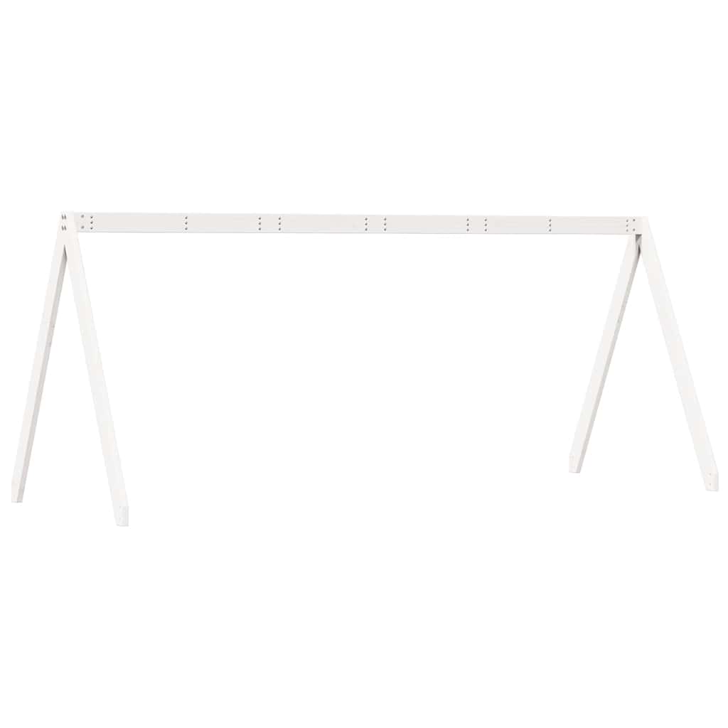vidaXL Kids' Bed Roof White 209x85.5x88 cm Solid Wood Pine 6