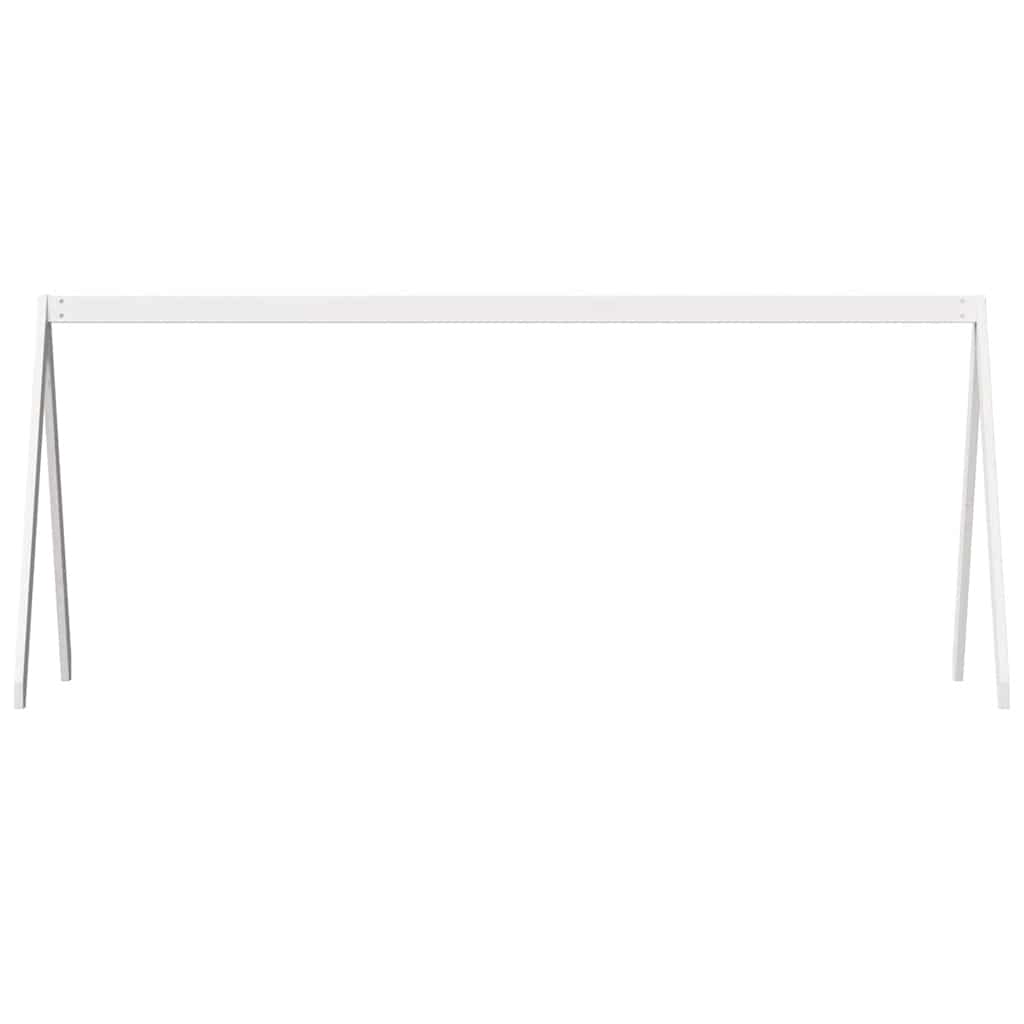 vidaXL Kids' Bed Roof White 199x95.5x88 cm Solid Wood Pine 4