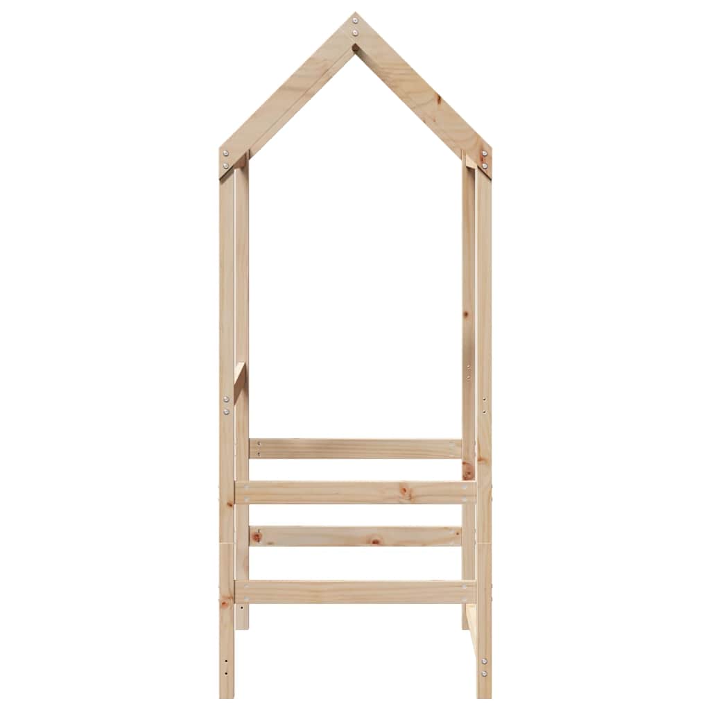 vidaXL Kids' Bed Roof 118x70x176.5 cm Solid Wood Pine 5