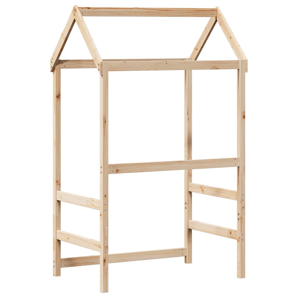 vidaXL Kids' Bed Roof 118x70x176.5 cm Solid Wood Pine 6