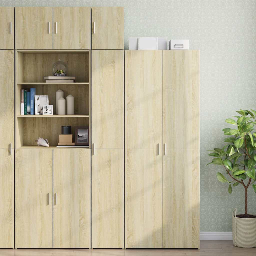 vidaXL Wall Cabinet Sonoma Oak 30x42.5x40 cm Engineered Wood 3