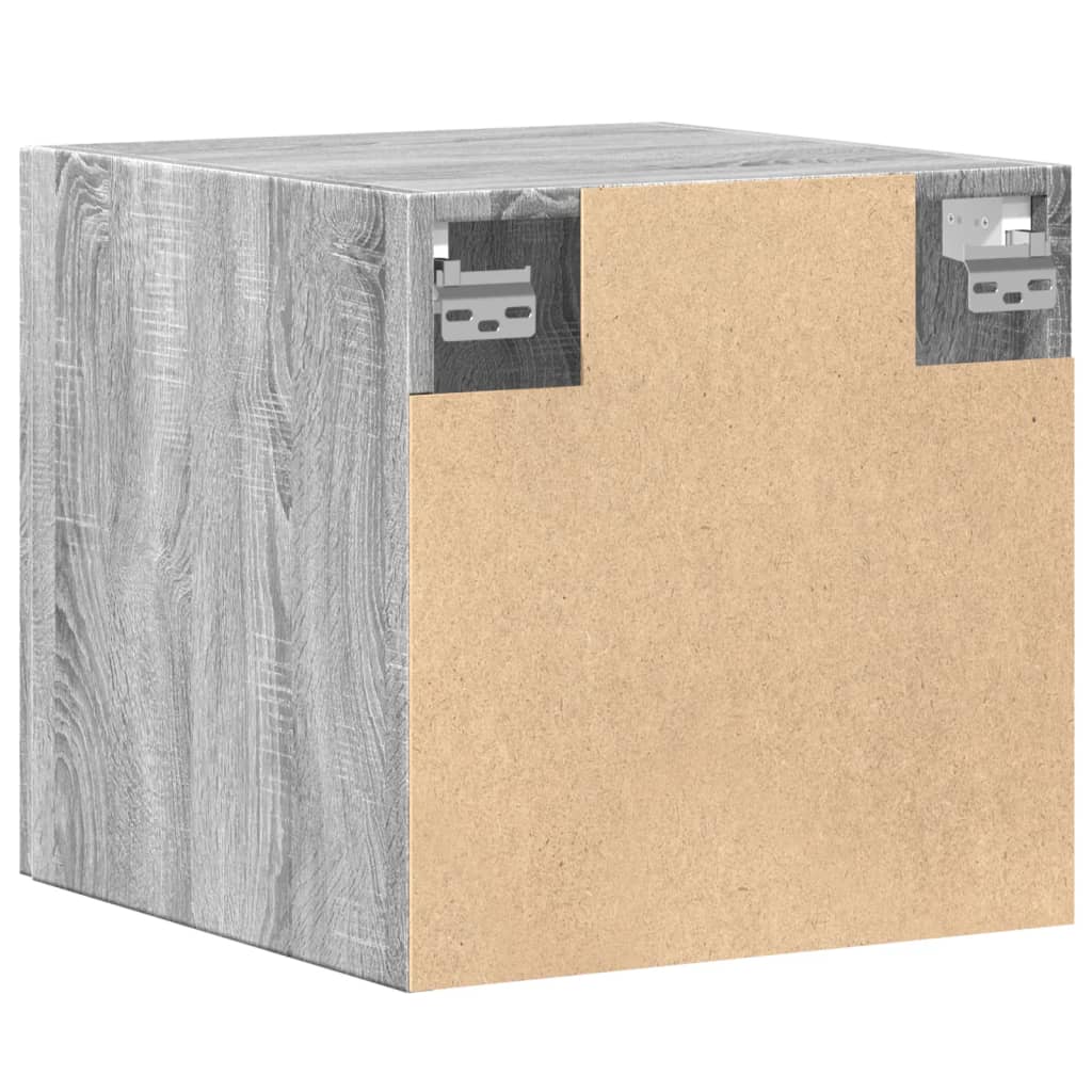 vidaXL Wall Cabinet Grey Sonoma 40x42.5x40 cm Engineered Wood 6
