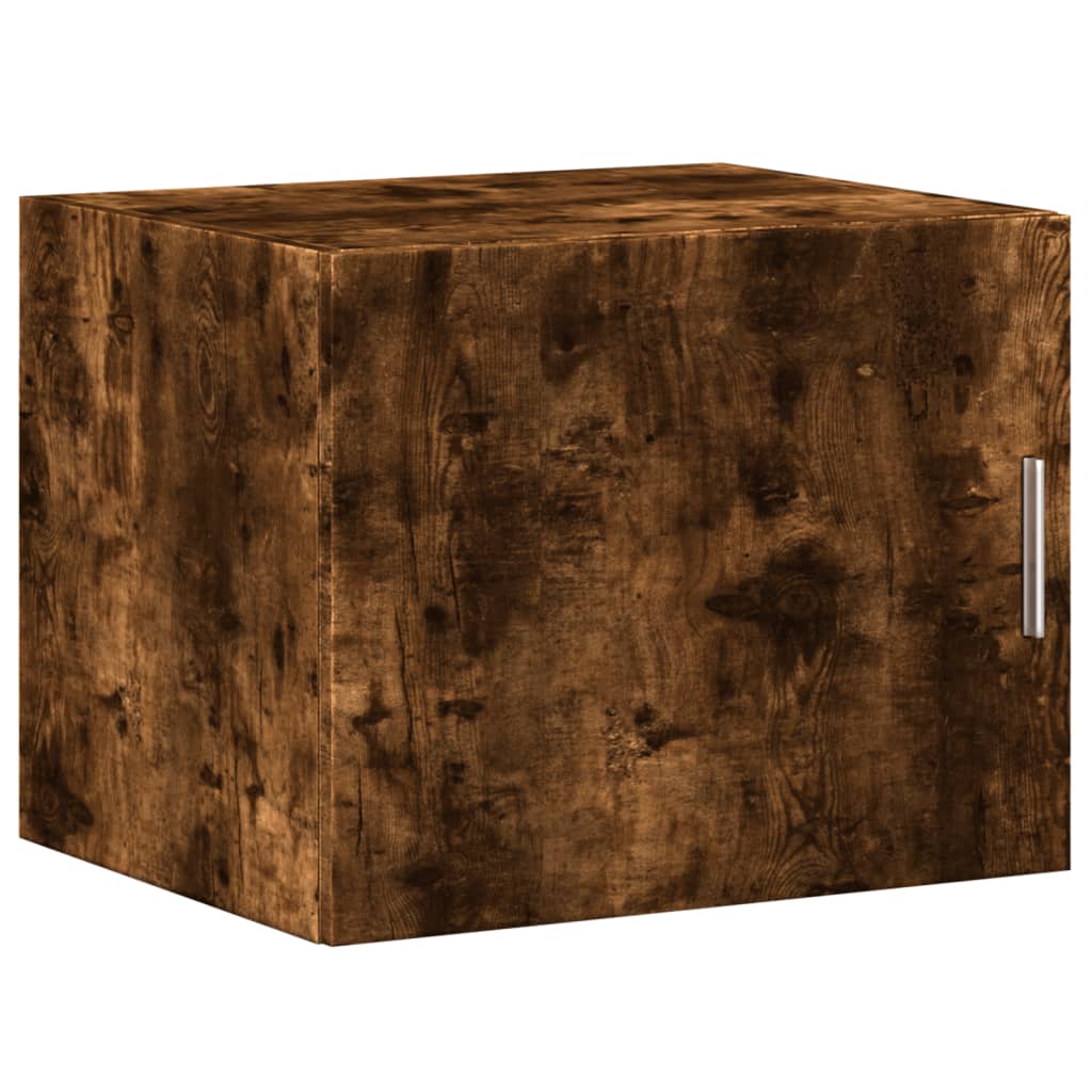 vidaXL Wall Cabinet Smoked Oak 50x42.5x40 cm Engineered Wood 2