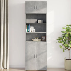 vidaXL Wall Cabinet Concrete Grey 70x42.5x40 cm Engineered Wood 3