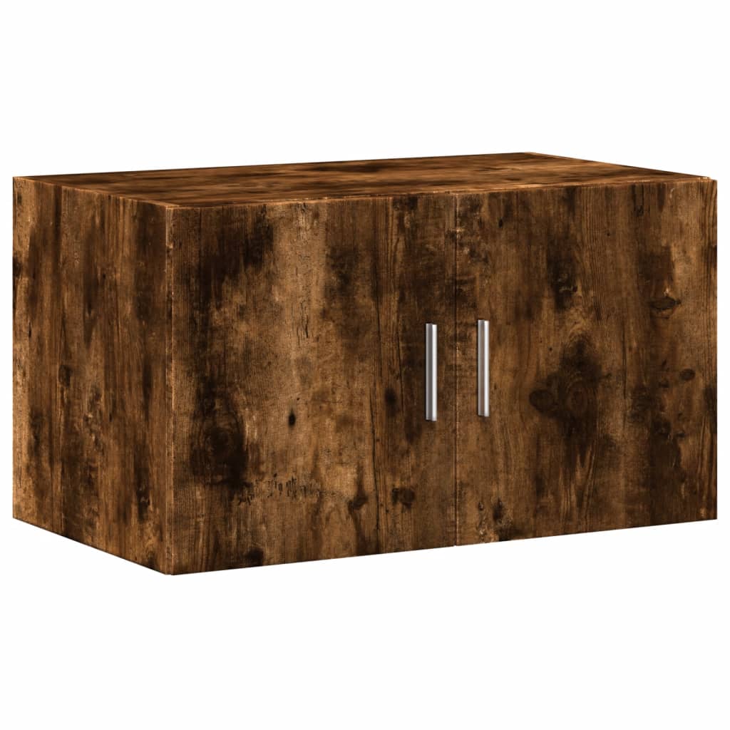 vidaXL Wall Cabinet Smoked Oak 70x42,5x40 cm Engineered Wood 2