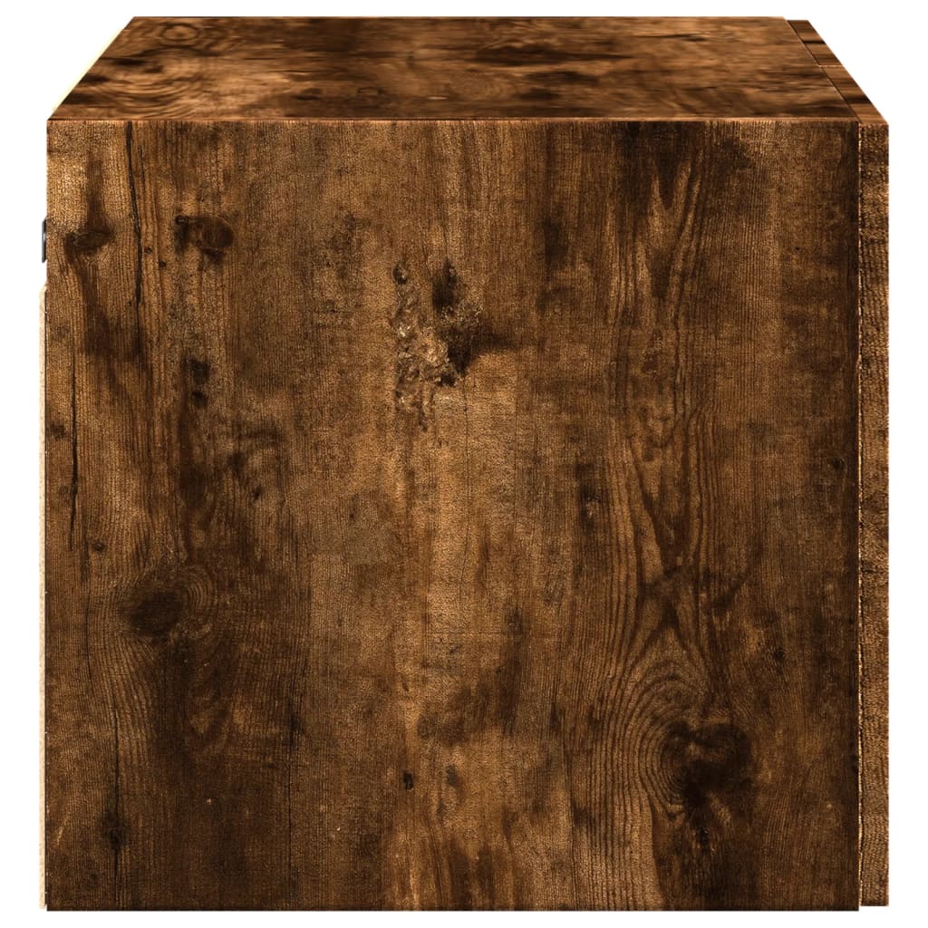 vidaXL Wall Cabinet Smoked Oak 70x42,5x40 cm Engineered Wood 6