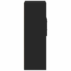 vidaXL Highboard | Black | Engineered wood | Tall | Highboard | Rectangular 5