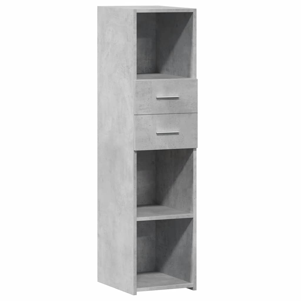 vidaXL Highboard Concrete Grey 30x42.5x124 cm Engineered Wood 2