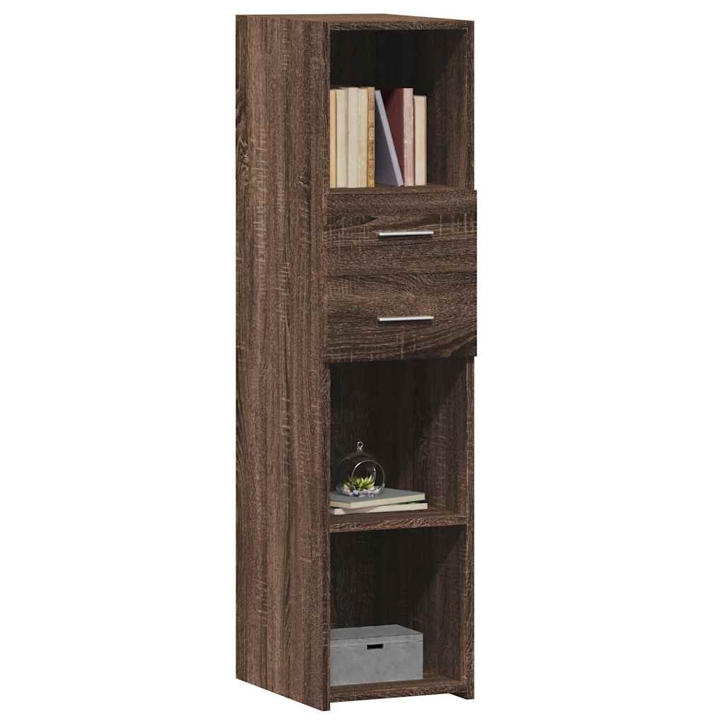 vidaXL Highboard Brown Oak 30x42.5x124 cm Engineered Wood 3