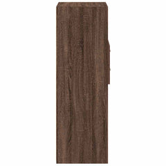 vidaXL Highboard Brown Oak 30x42.5x124 cm Engineered Wood 5