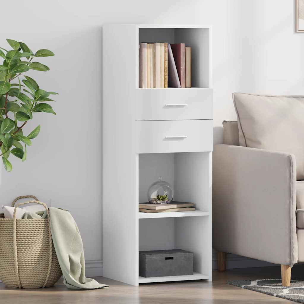 Highboard Engineered Wood in White