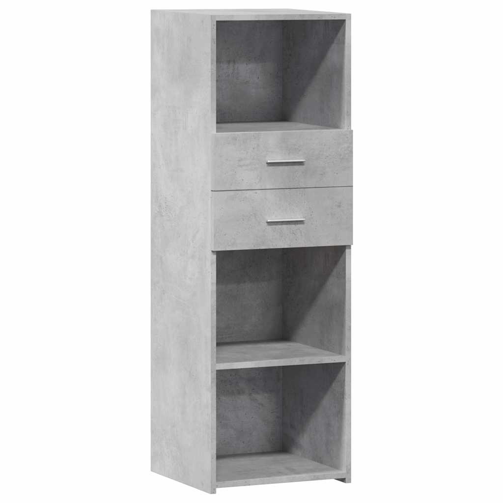 vidaXL Highboard Concrete Grey 40x42.5x124 cm Engineered Wood 2