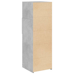 vidaXL Highboard Concrete Grey 40x42.5x124 cm Engineered Wood 6