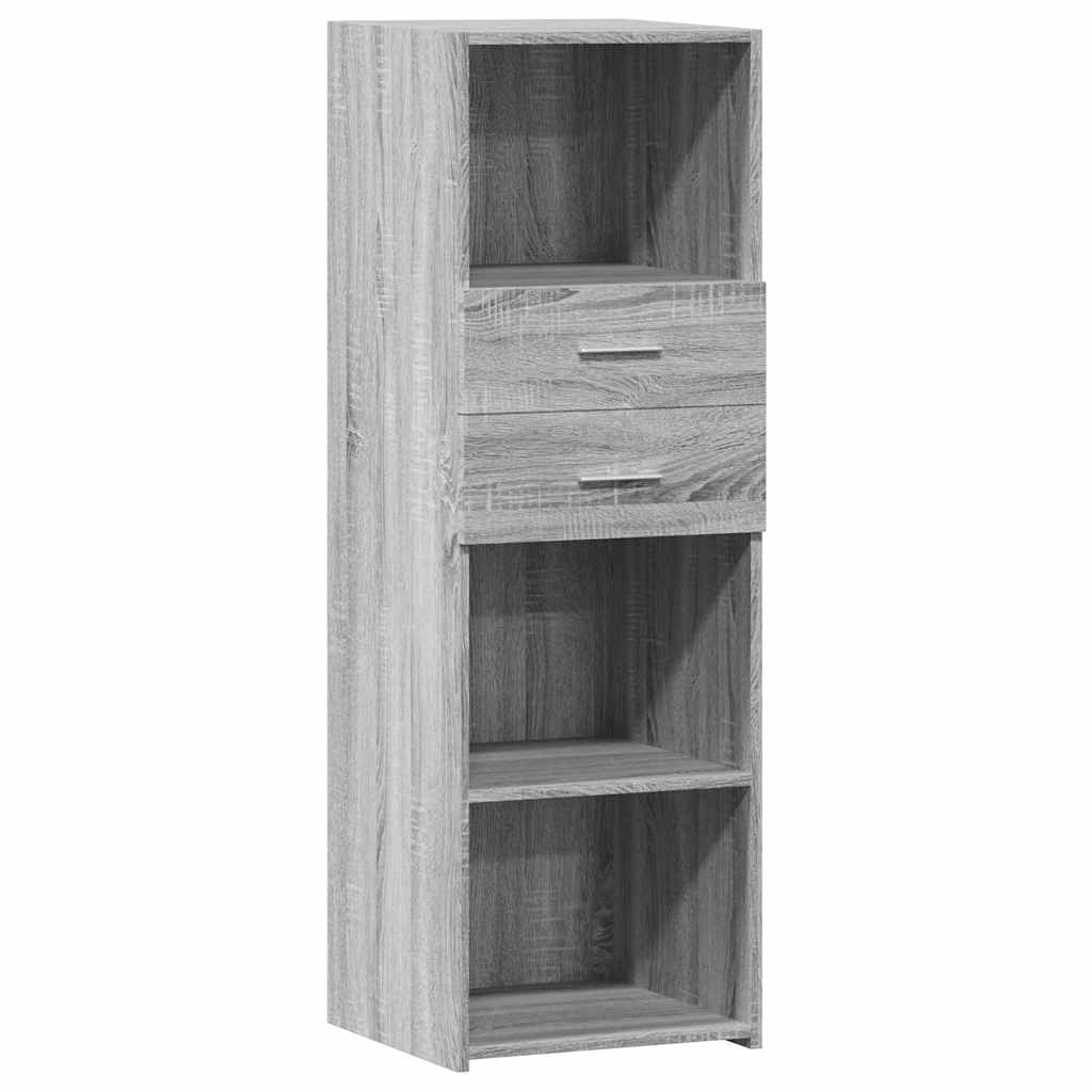 vidaXL Highboard Grey Sonoma 40x42.5x124 cm Engineered Wood 2