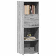 vidaXL Highboard Grey Sonoma 40x42.5x124 cm Engineered Wood 3