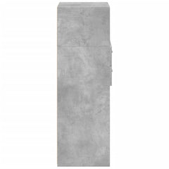 vidaXL Highboard Concrete Grey 45x42.5x124 cm Engineered Wood 5