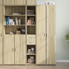 Highboard 30x42.5x185 cm Engineered Wood Sonoma oak
