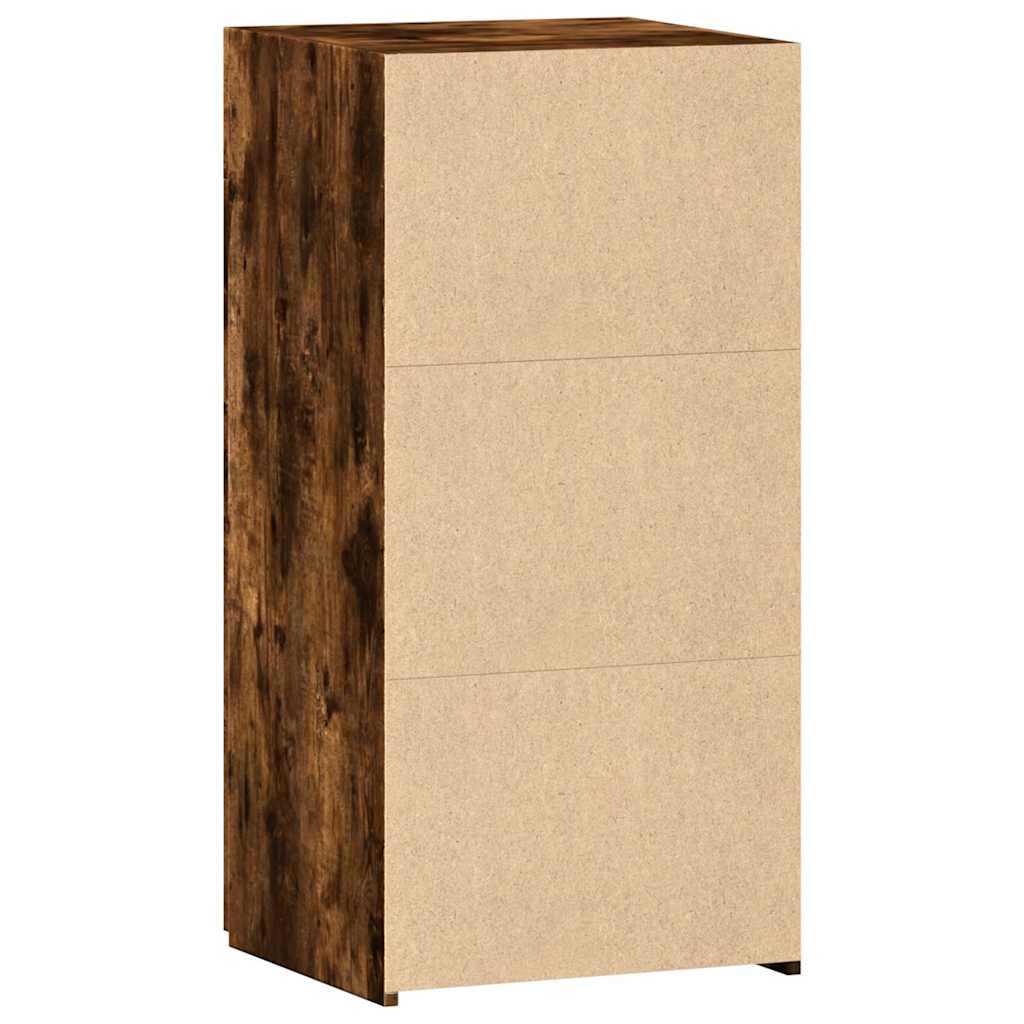 vidaXL Sideboard Smoked Oak 45x42.5x93 cm Engineered Wood 6