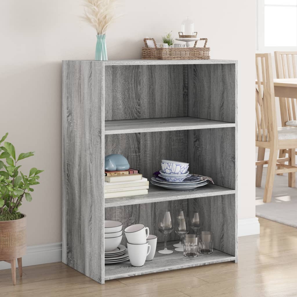 vidaXL Sideboard Grey Sonoma 70x41x93 cm Engineered Wood 1