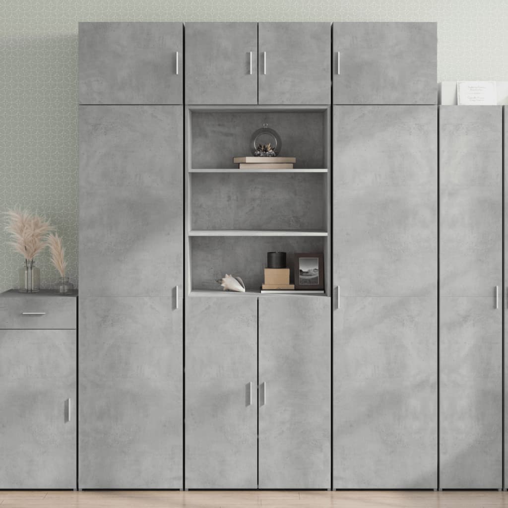 Highboard 70x42,5x185 cm Engineered Wood Concrete grey 70 x 42.5 x 185 cm