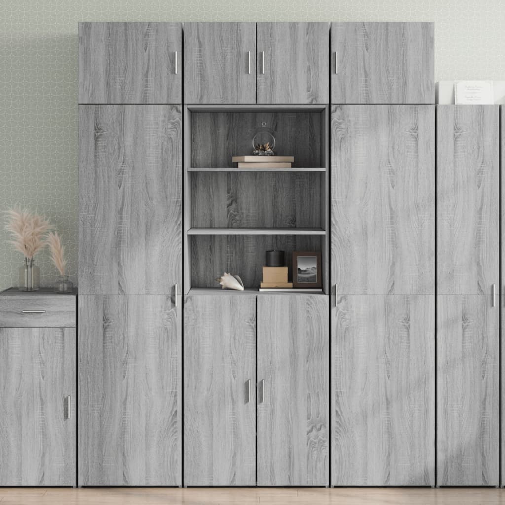 Highboard 70x42,5x185 cm Engineered Wood Grey sonoma 70 x 42.5 x 185 cm