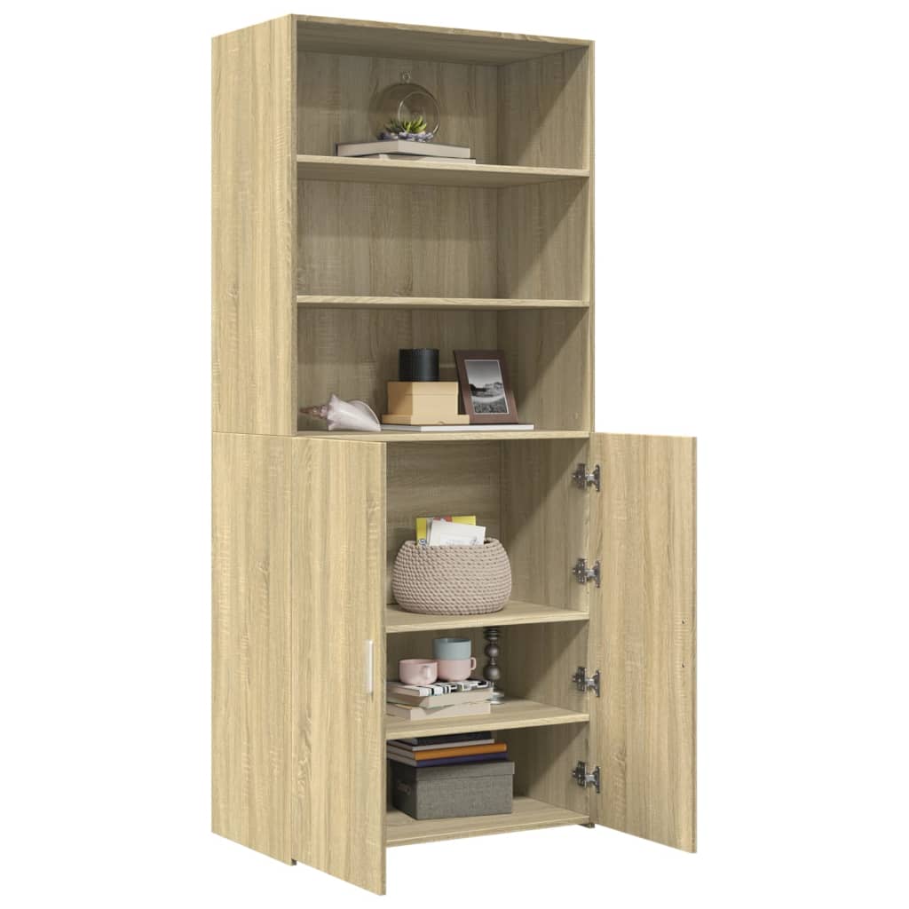 Highboard 70x42,5x185 cm Engineered Wood Sonoma oak 80 x 42.5 x 185 cm