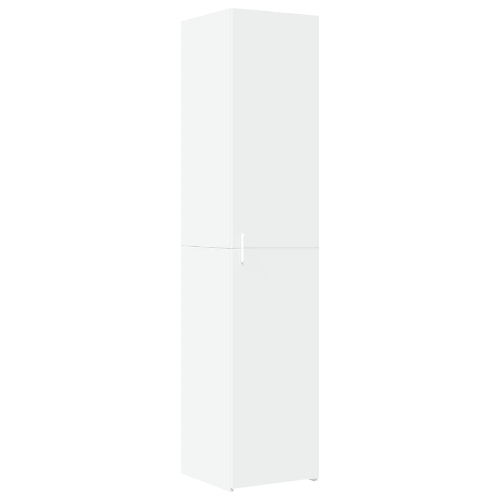 Highboard 40x42.5x185 cm Engineered Wood with 6 Shelves White
