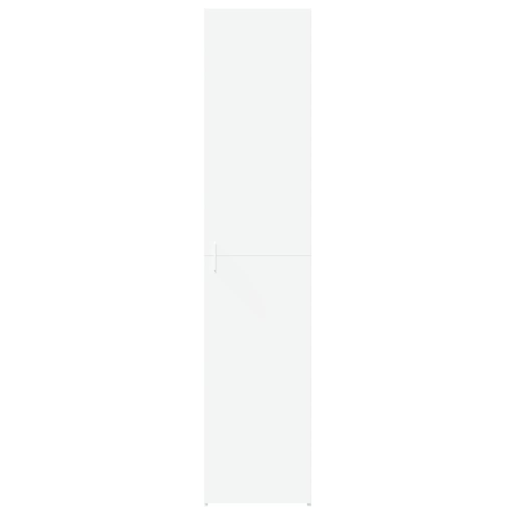 Highboard 40x42.5x185 cm Engineered Wood with 6 Shelves White