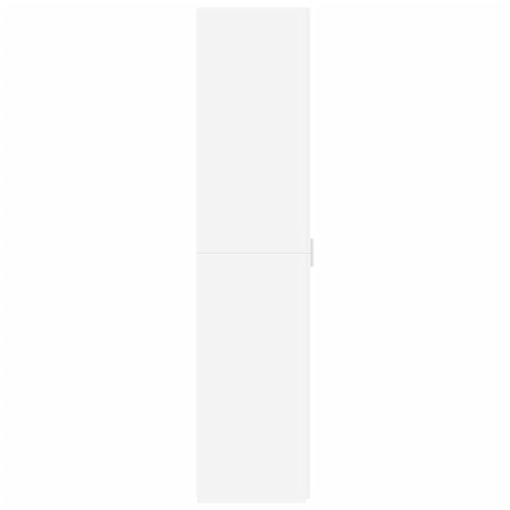 Highboard 40x42.5x185 cm Engineered Wood with 6 Shelves White