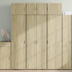 Highboard 70x42.5x185 cm Engineered Wood with 4 Shelves Sonoma oak 70 x 42.5 x 185 cm