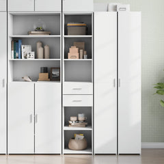 Highboard 40x42.5x185 cm Engineered Wood White
