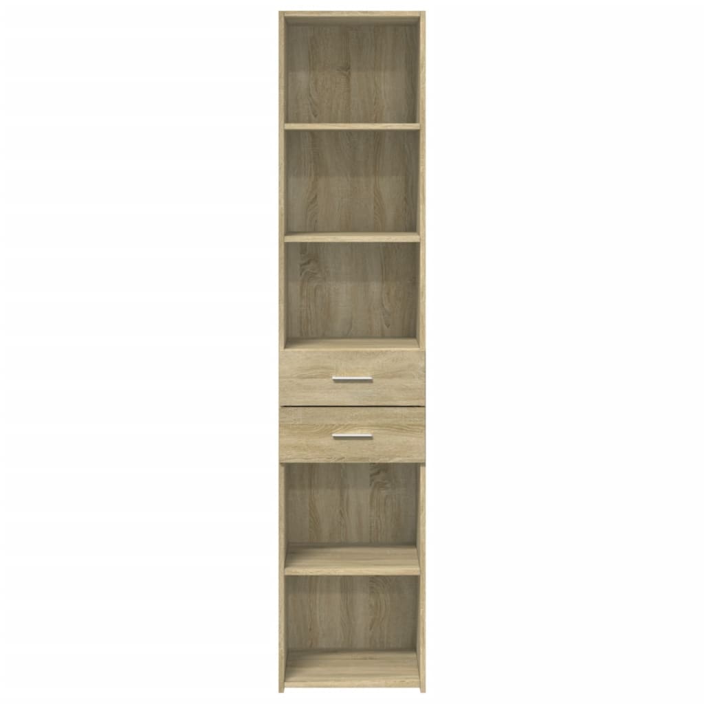 Highboard 40x42.5x185 cm Engineered Wood Sonoma oak
