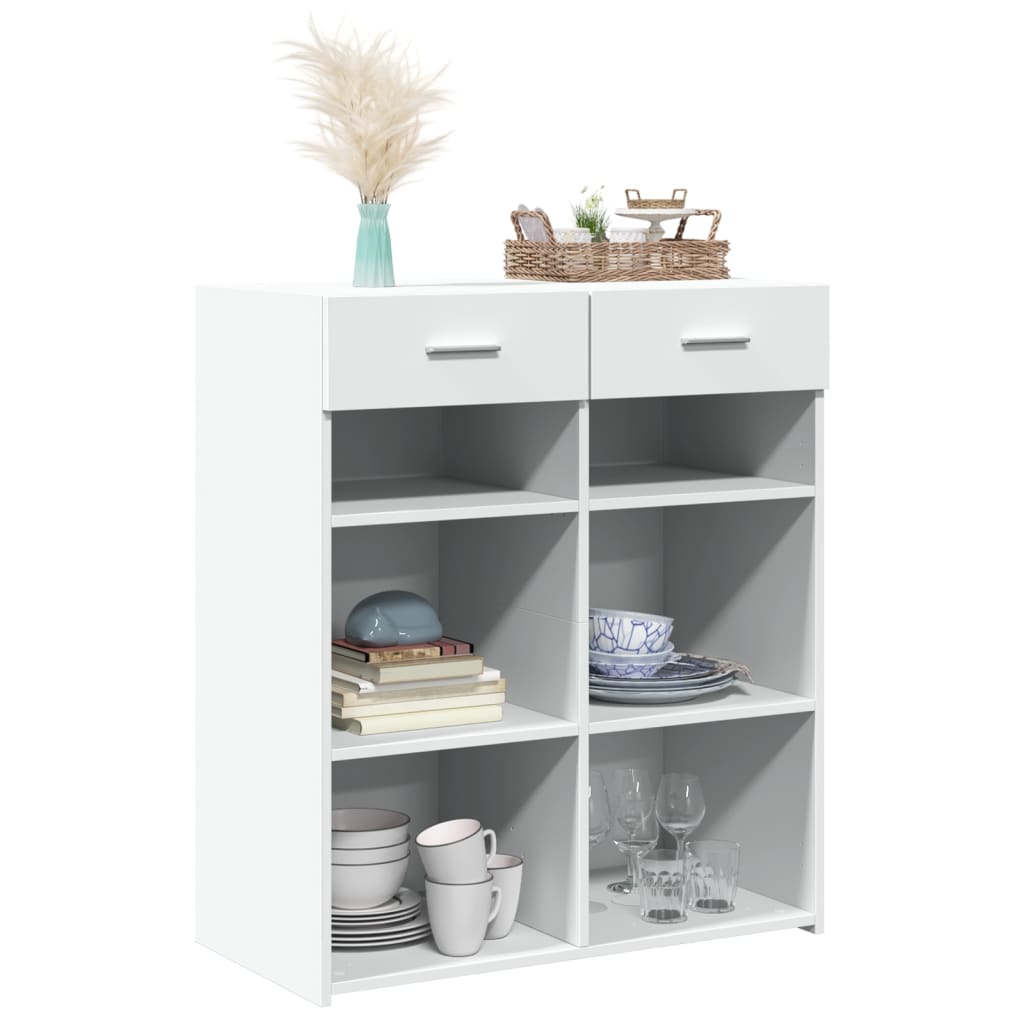 vidaXL Sideboard White 80x42.5x93 cm Engineered Wood 3