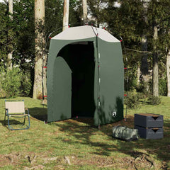 vidaXL Shower Tent Green Waterproof 4