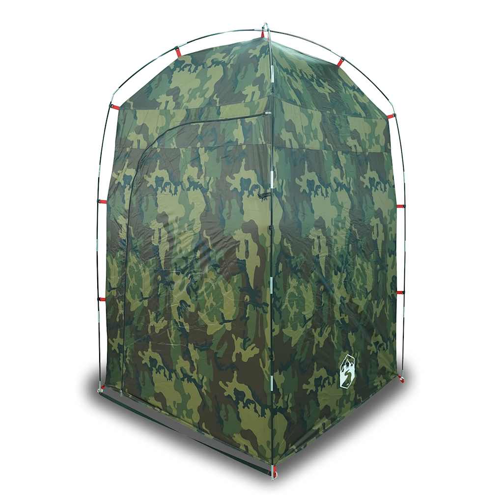 vidaXL Shower Tent Camouflage Waterproof 2