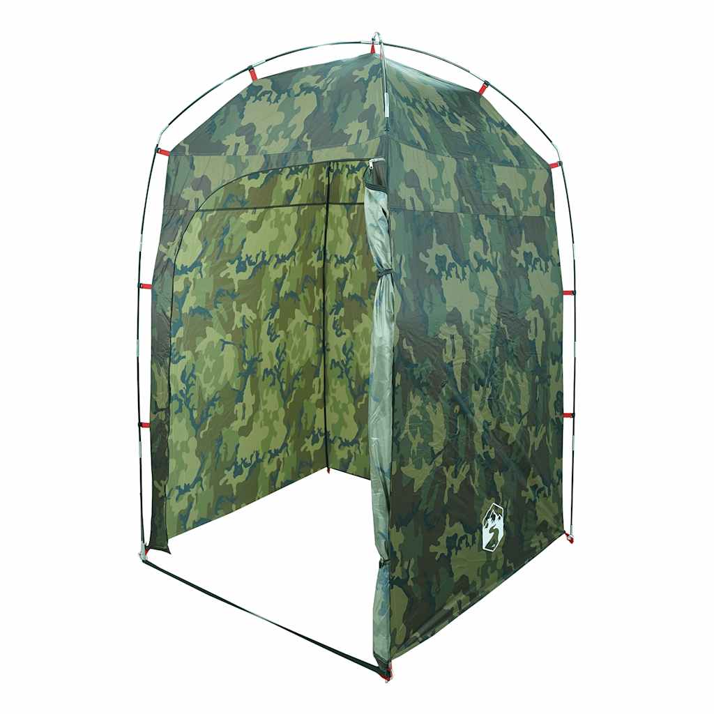 vidaXL Shower Tent Camouflage Waterproof 5