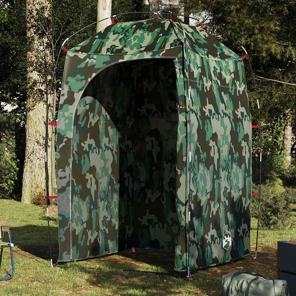 vidaXL Shower Tent Camouflage Waterproof 1