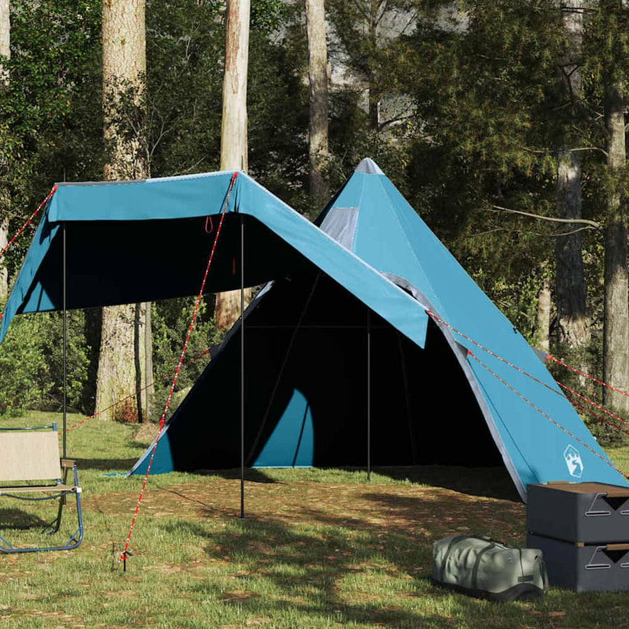 Camping Tent Tipi 5-Person Waterproof Blue