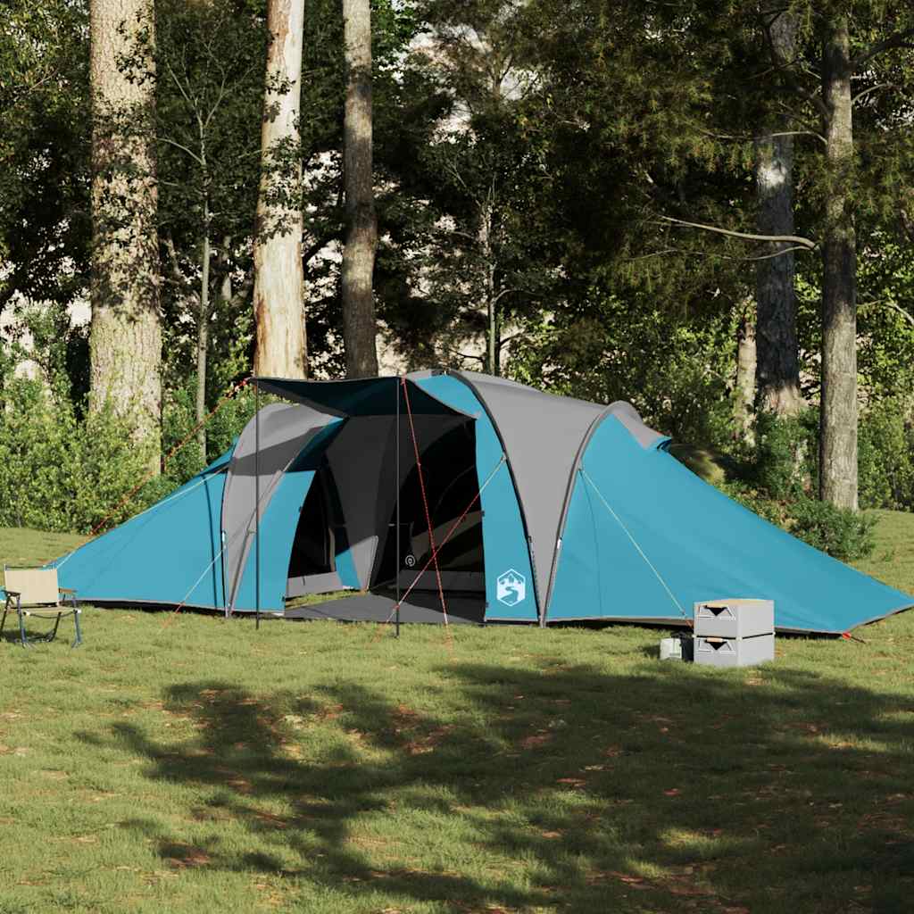 Family Tent Dome 6-Person Waterproof Blue