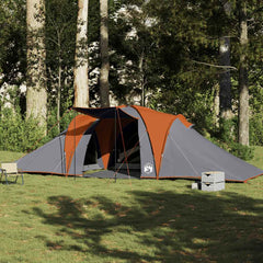 Family Tent Dome 6-Person Waterproof Grey and orange