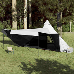 Family Tent Tipi Waterproof White 8-person