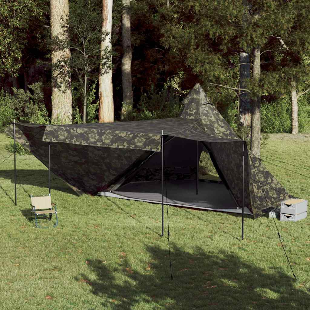 Family Tent Tipi Waterproof Camouflage 8-person