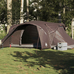 Family Tent Dome 6-Person Waterproof Width 494 cm Brown