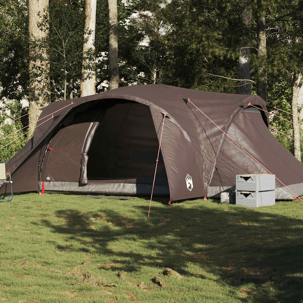 Family Tent Dome 6-Person Waterproof Width 494 cm Brown